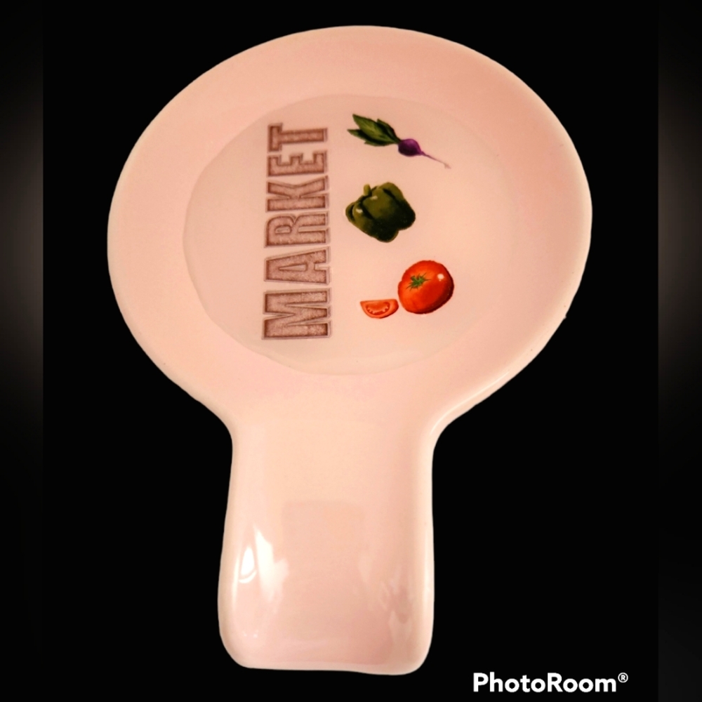 Farmhouse Ceramic Spoon Holder